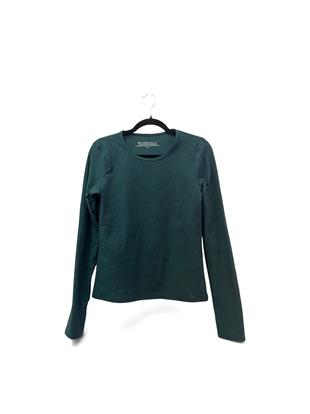 Beyond Yoga Forest Green Long Sleeve Crewneck Top